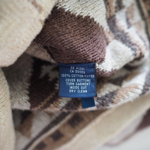 Rare! Ralph Lauren Blue Label Aztec Print Navajo Men's Cardigan Sweater Size M - Picture 10 of 12
